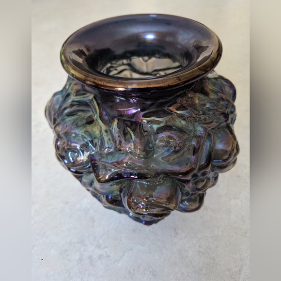 Vintage Imperial glass vase Amethyst - Picture 5 of 7